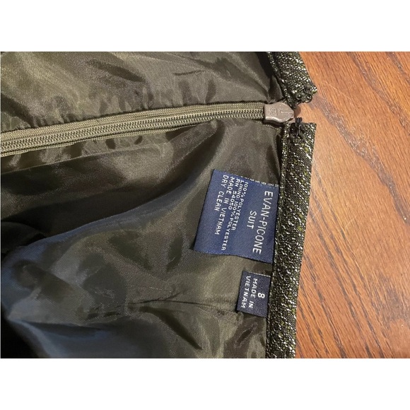 Evan Picone Vintage Two Piece Skirt Suit Set size 8 Skirt & Blazer Set - Picture 3 of 3